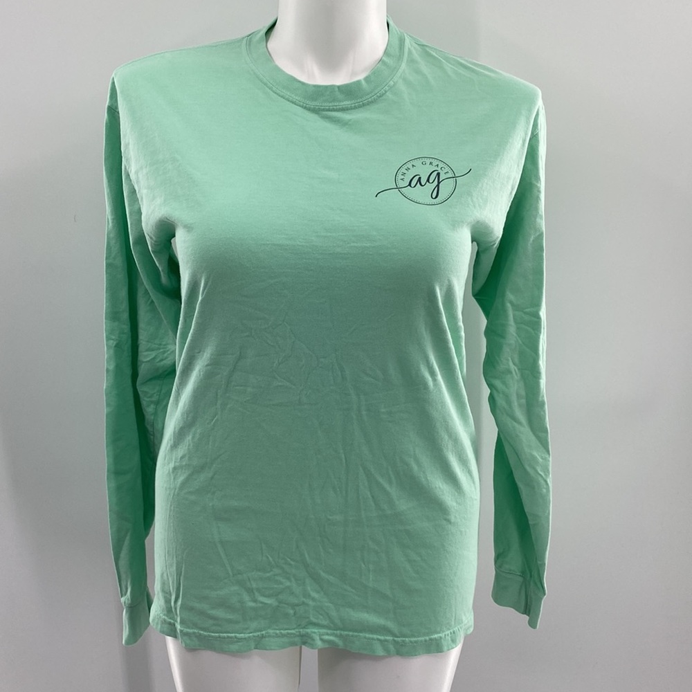 Anna Grace Comfort Colors Merry & Bright Graphic Tee Medium - Picture 3 of 11